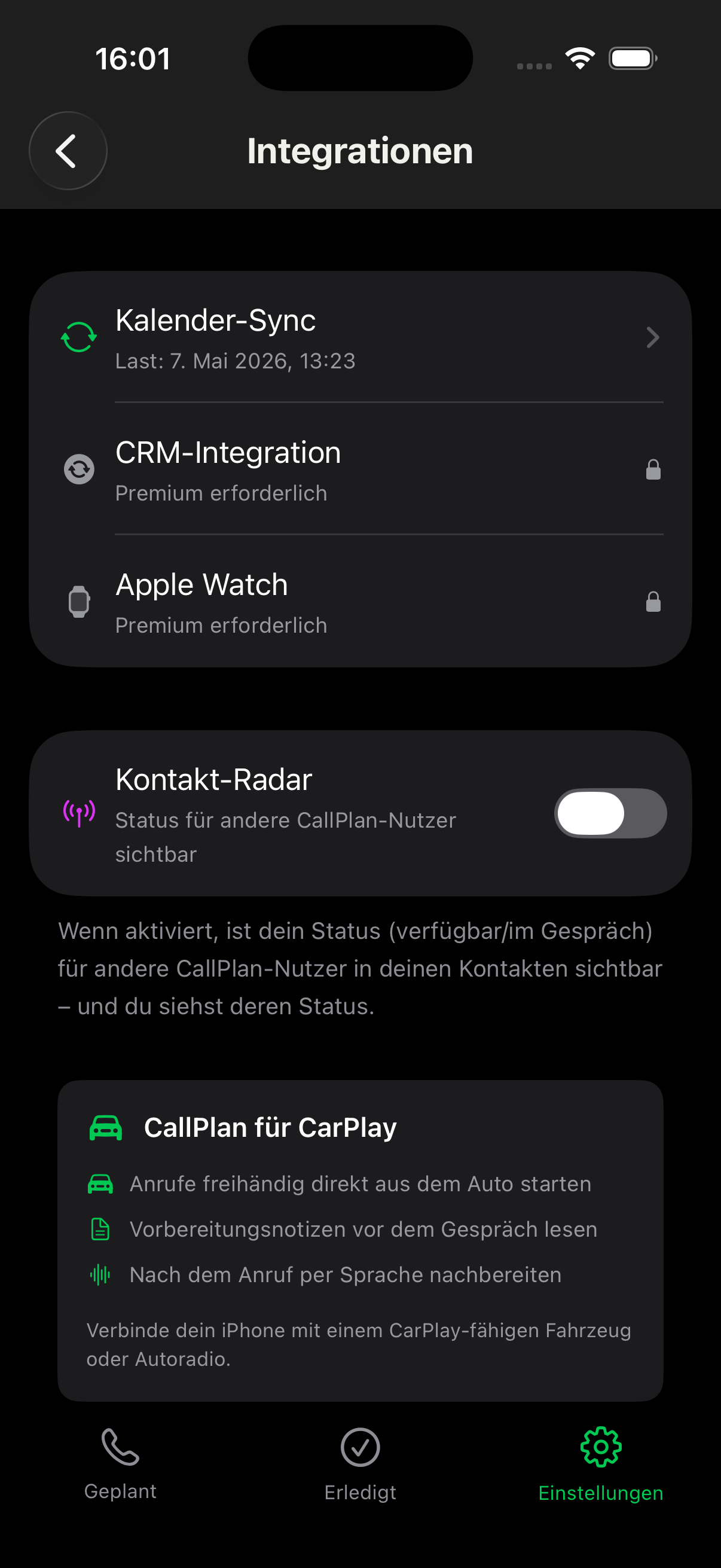 Integrationen